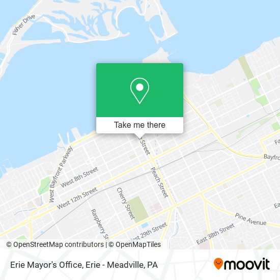 Erie Mayor's Office map