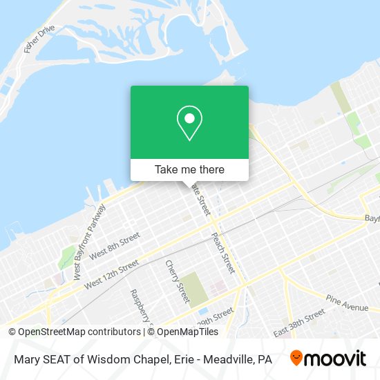 Mary SEAT of Wisdom Chapel map