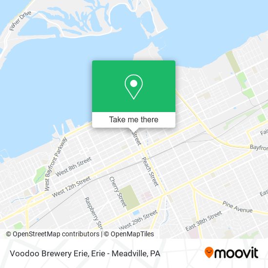 Mapa de Voodoo Brewery Erie