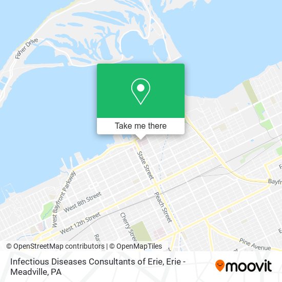 Infectious Diseases Consultants of Erie map