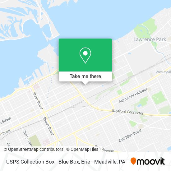 USPS Collection Box - Blue Box map