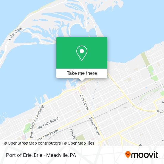 Port of Erie map
