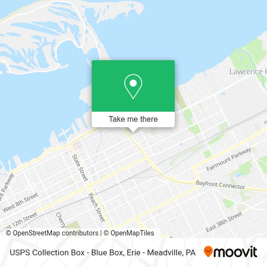 USPS Collection Box - Blue Box map