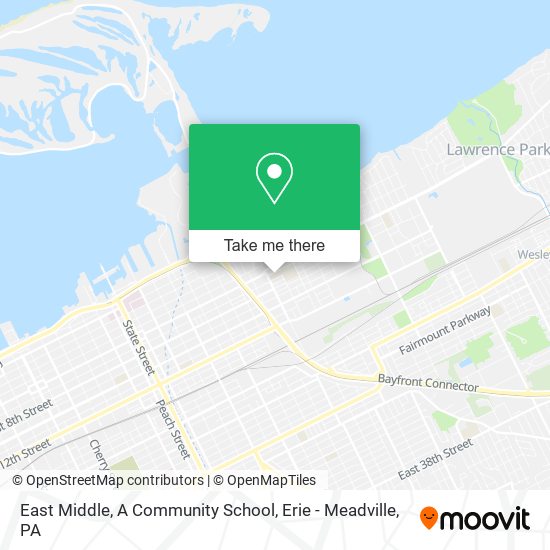East Middle, A Community School map