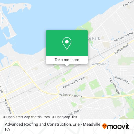Advanced Roofing and Construction map