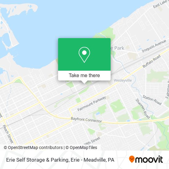 Erie Self Storage & Parking map