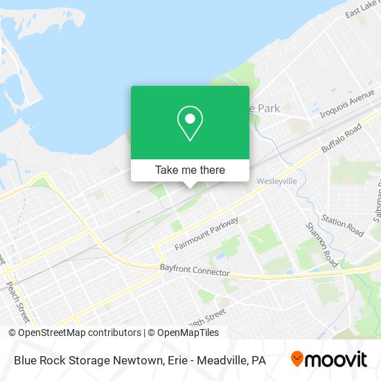 Mapa de Blue Rock Storage Newtown