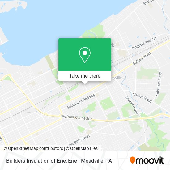 Builders Insulation of Erie map