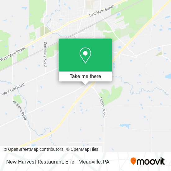 Mapa de New Harvest Restaurant
