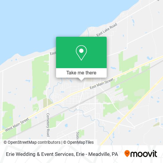 Erie Wedding & Event Services map