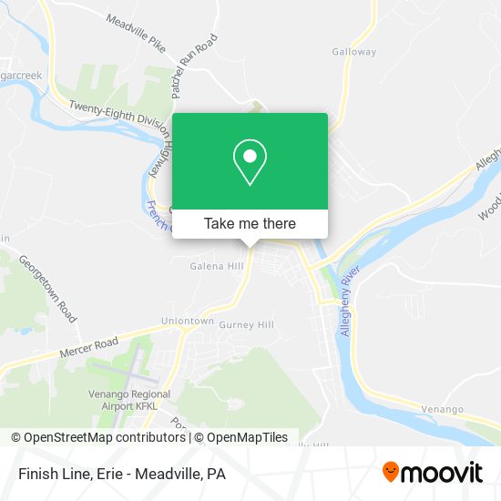 Mapa de Finish Line