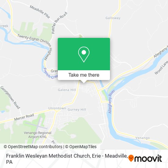 Franklin Wesleyan Methodist Church map