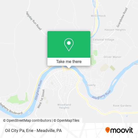 Mapa de Oil City Pa