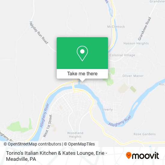 Torino's Italian Kitchen & Kates Lounge map