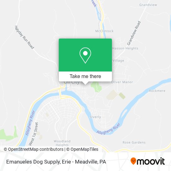 Mapa de Emanueles Dog Supply