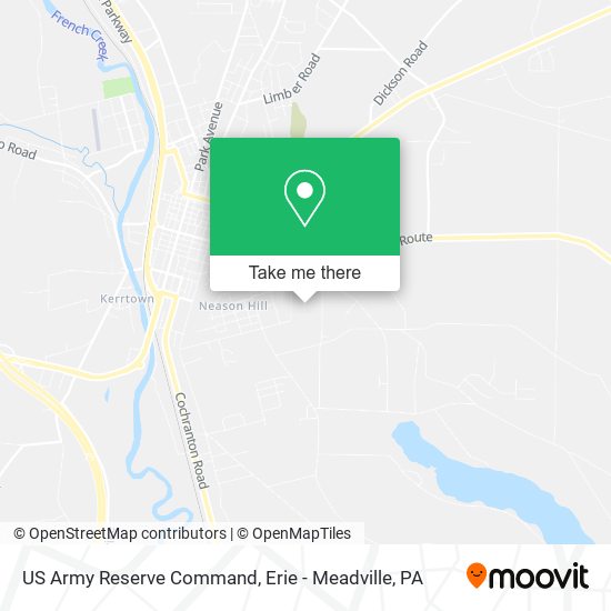Mapa de US Army Reserve Command
