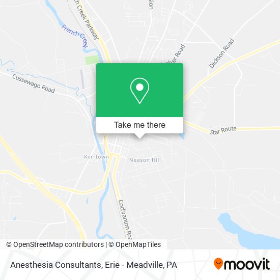 Mapa de Anesthesia Consultants