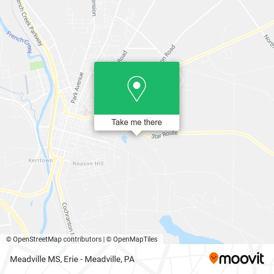Mapa de Meadville MS