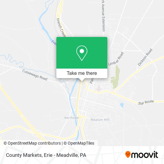 Mapa de County Markets