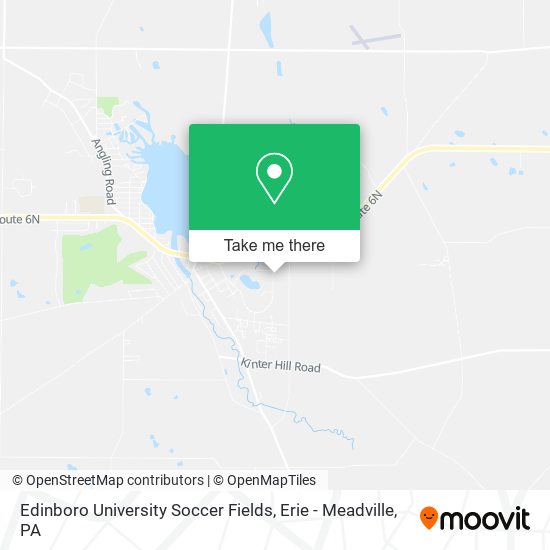 Edinboro University Soccer Fields map