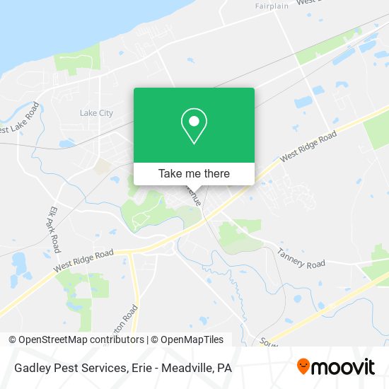 Mapa de Gadley Pest Services