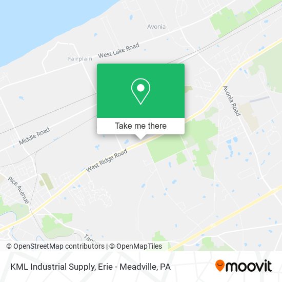 KML Industrial Supply map