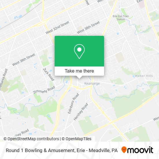 Round 1 Bowling & Amusement map