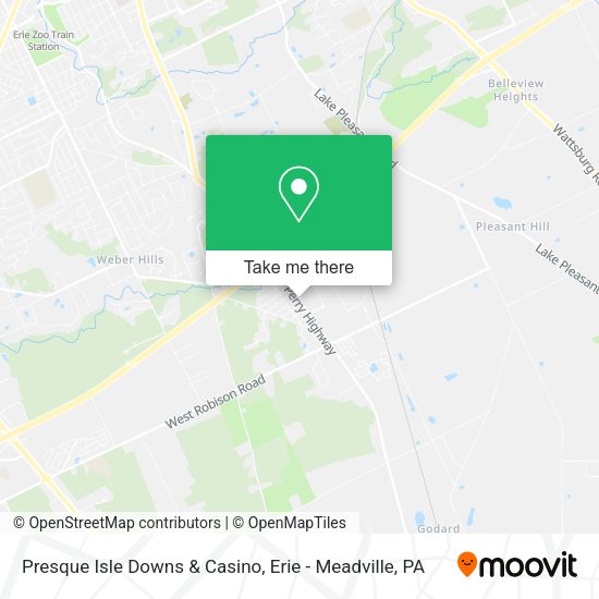 Presque Isle Downs & Casino map