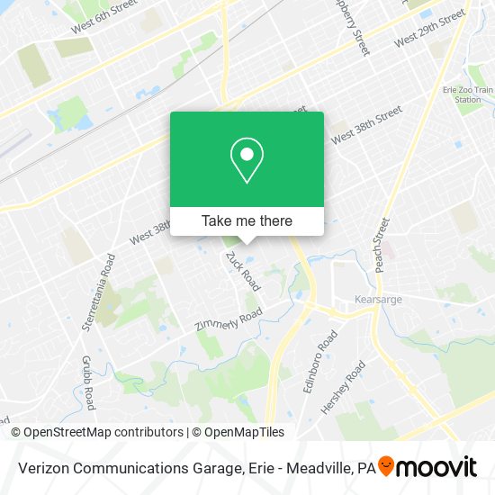 Mapa de Verizon Communications Garage