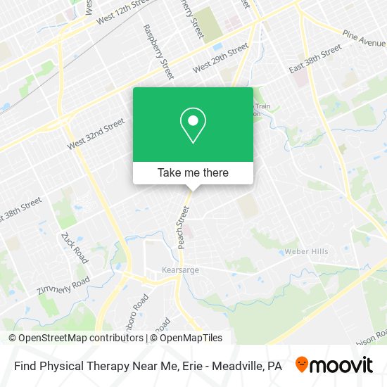 Find Physical Therapy Near Me map