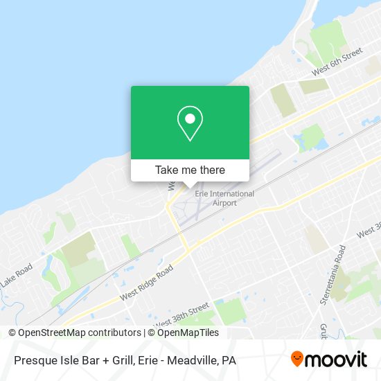 Presque Isle Bar + Grill map