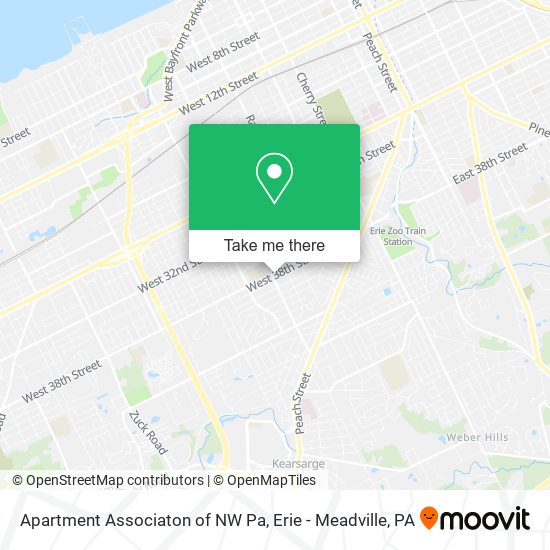 Apartment Associaton of NW Pa map