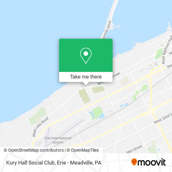 Kury Hall Social Club map