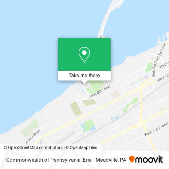 Commonwealth of Pennsylvania map
