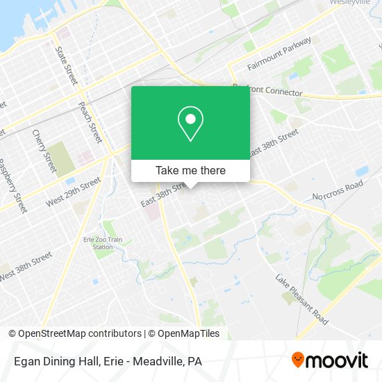 Egan Dining Hall map