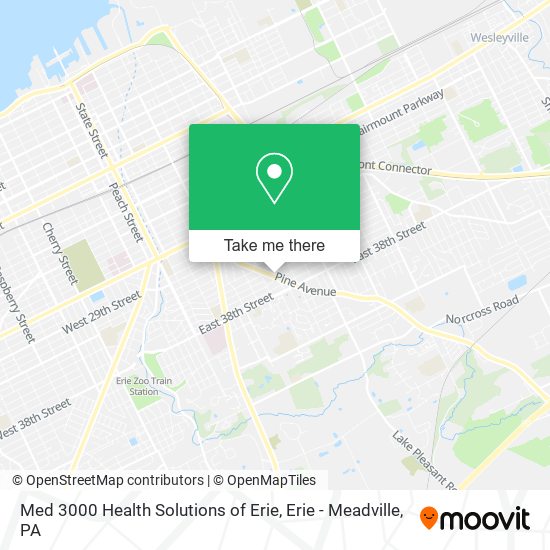 Mapa de Med 3000 Health Solutions of Erie