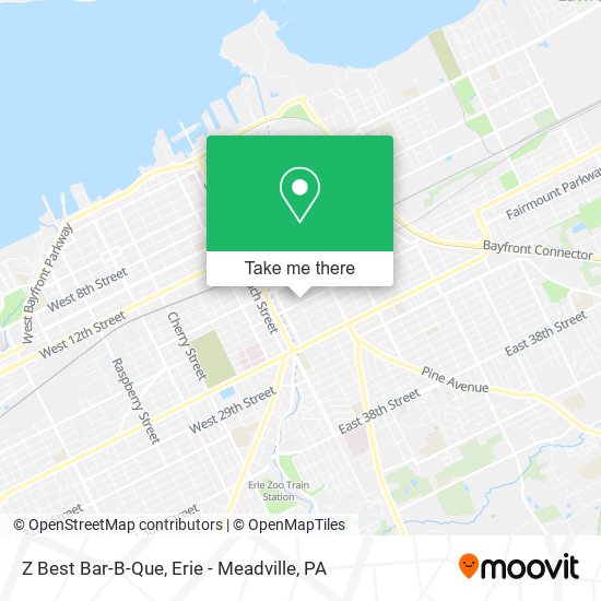 Z Best Bar-B-Que map