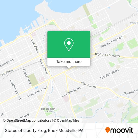 Statue of Liberty Frog map