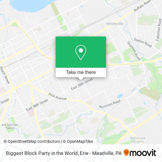 Biggest Block Party in the World map