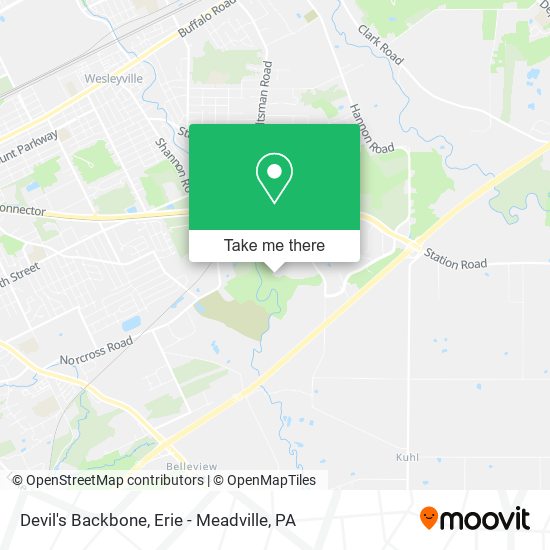 Mapa de Devil's Backbone