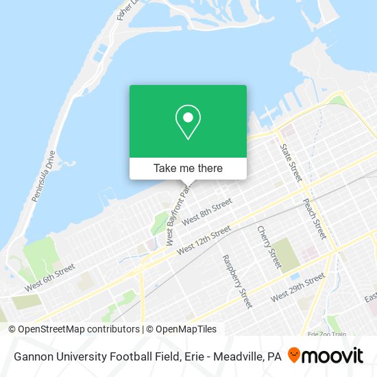 Mapa de Gannon University Football Field