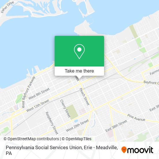 Mapa de Pennsylvania Social Services Union