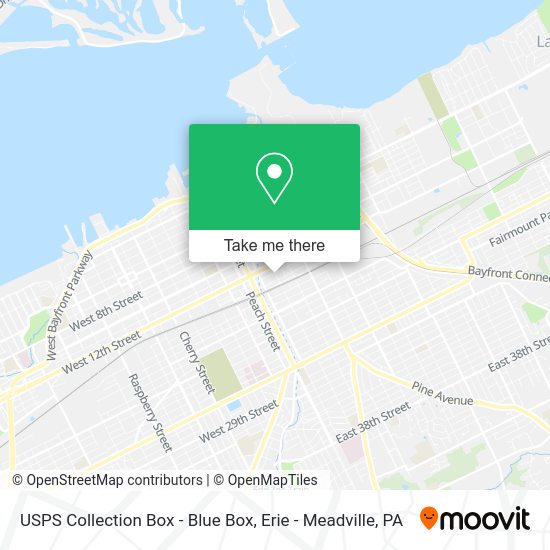 ¿Cómo llegar a USPS Collection Box Blue Box en Erie en autobús?