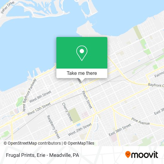 Frugal Prints map
