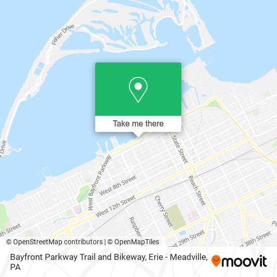 Bayfront Parkway Trail and Bikeway map