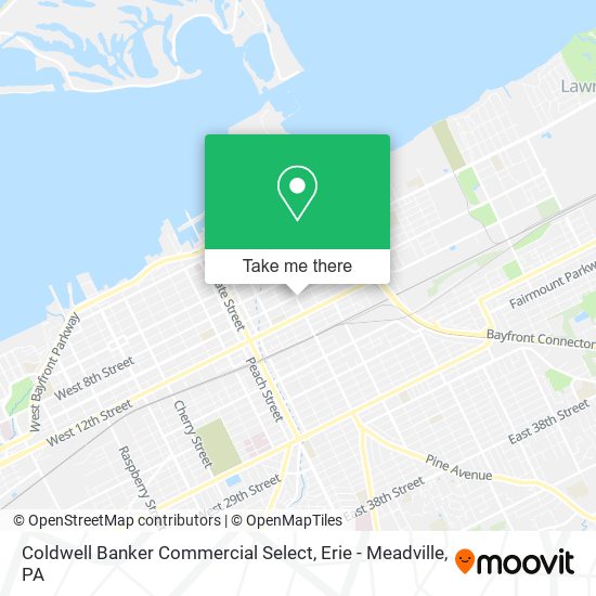 Coldwell Banker Commercial Select map