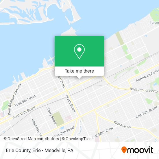 Erie County map