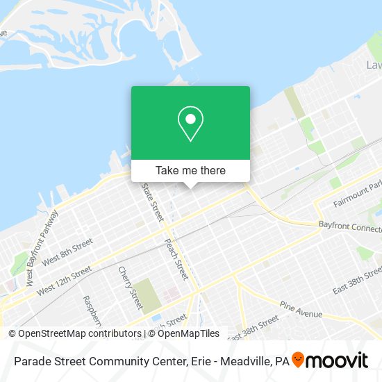 Parade Street Community Center map