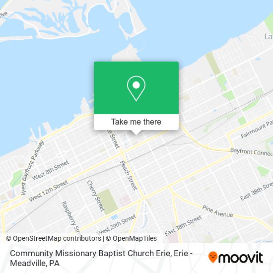Community Missionary Baptist Church Erie map