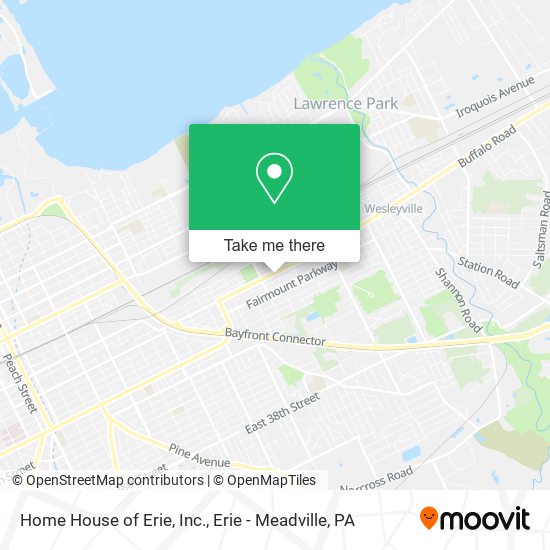 Home House of Erie, Inc. map